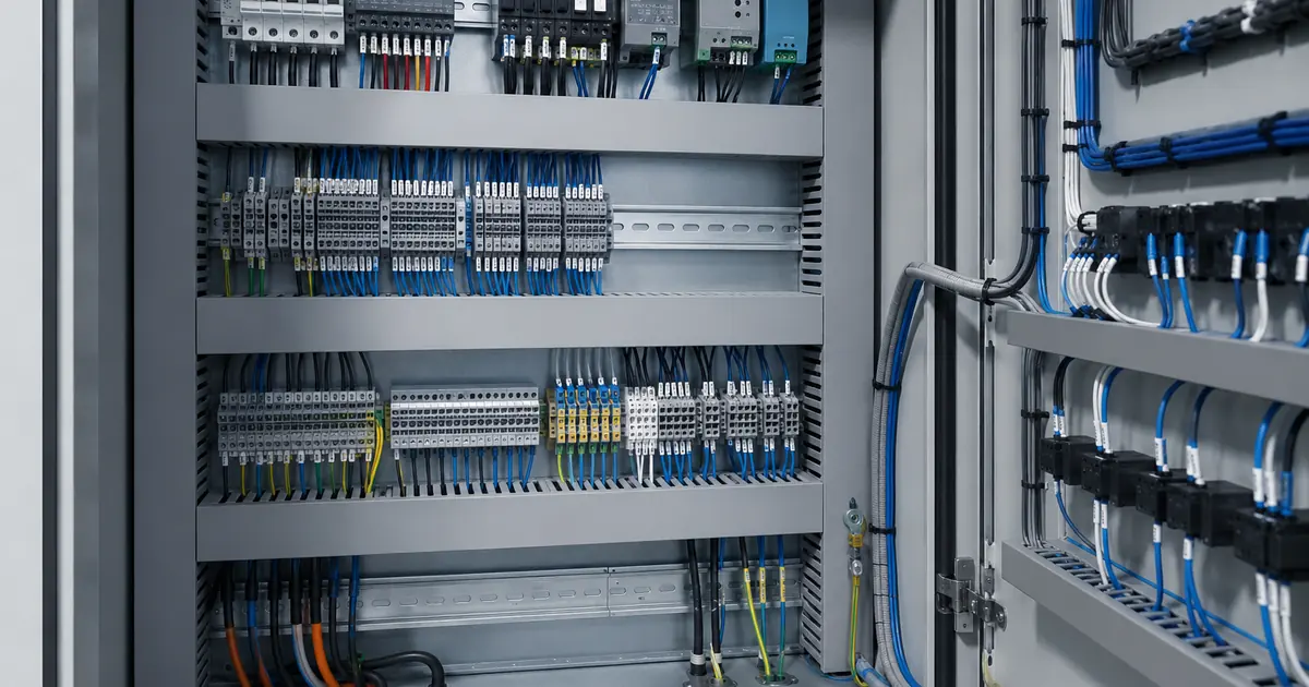 Control Cabinet Wire Routing: Power, Signal and Terminals